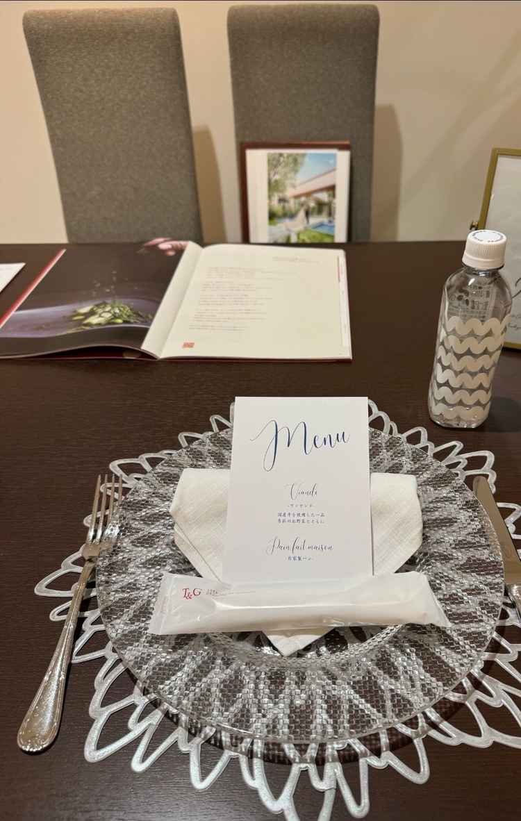 試食前テーブル