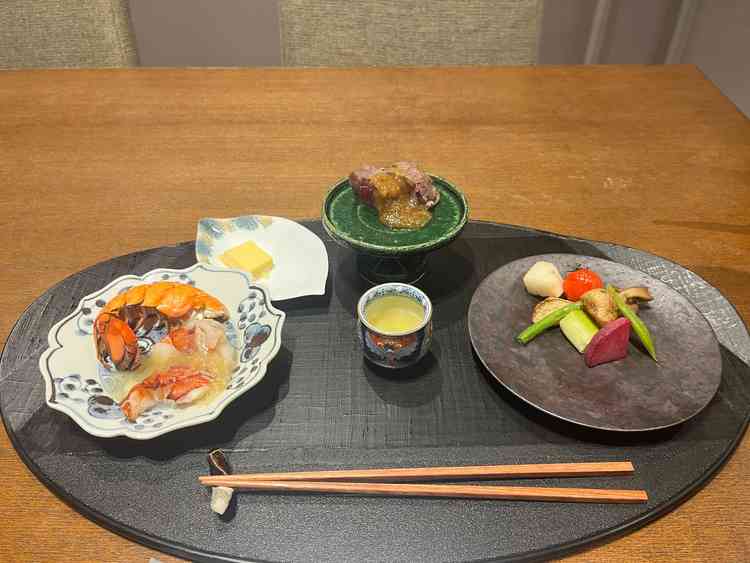 コースのお料理の試食