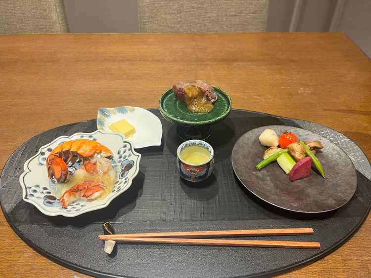 コースのお料理の試食