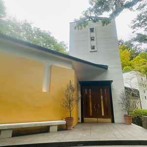 独立型チャペル。ここで集合写真を撮影するそう。