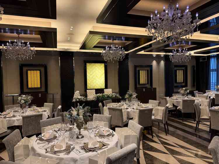 二つ目の披露宴会場です。セレブなイメージ