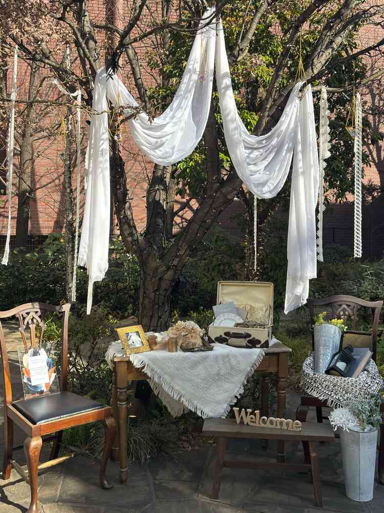 モデル用ウェルカムスペース　こちらも持ち込み自由で好きに飾ることが可能でした