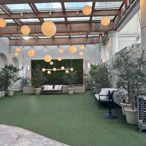 ガーデンは天候に左右されずよかった。