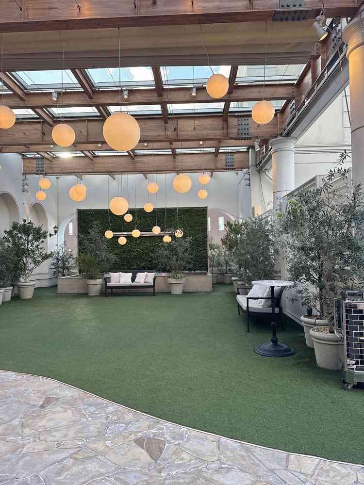 ガーデンは天候に左右されずよかった。