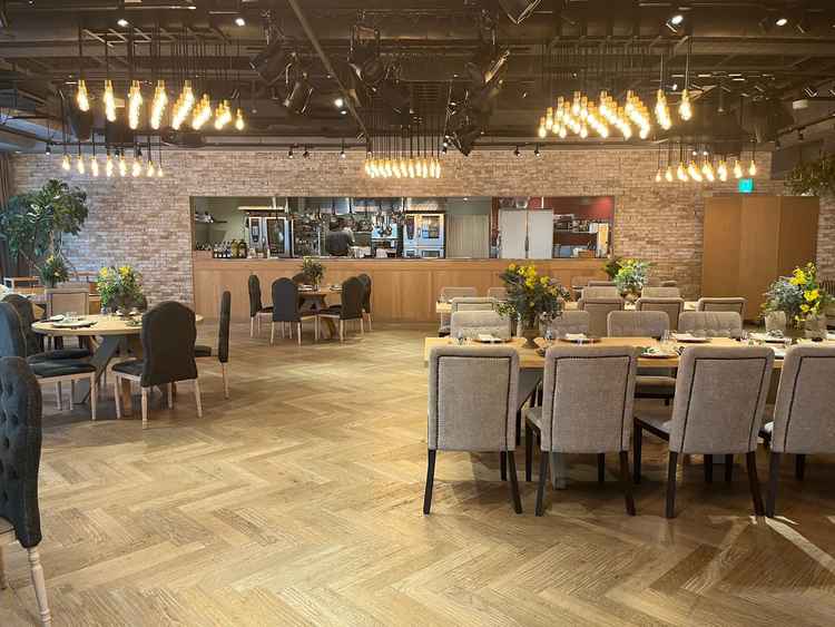 披露宴内のオープンキッチン