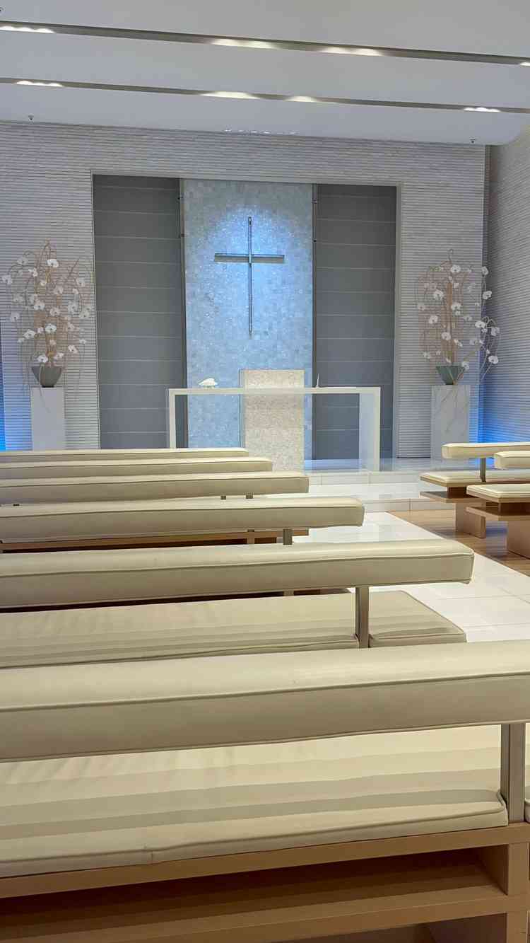 チャペルは特段の派手さはないので良くも悪くもない印象。導線はよかった。