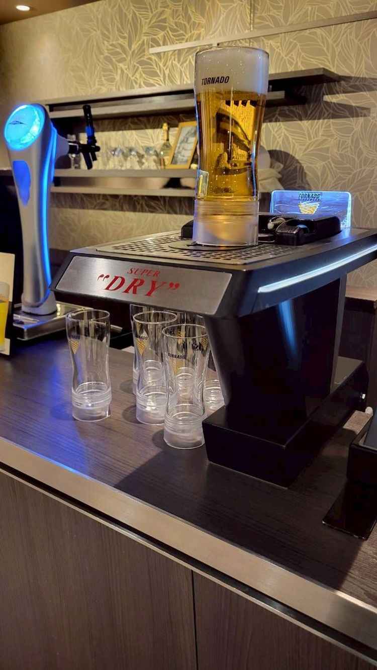 ウェルカムパーティー想定スペースのビールサーバ2種