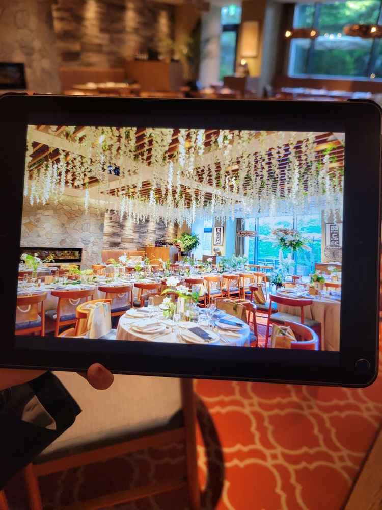 室内の飾り付け一例を案内頂きながら説明いただきました