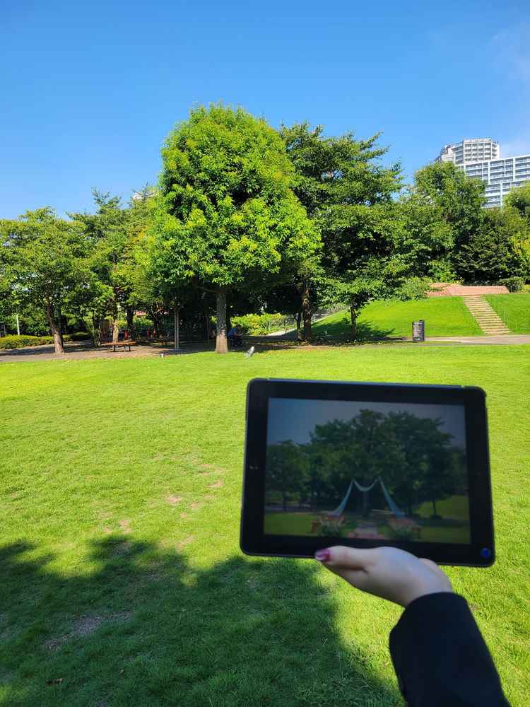 ガーデンチャペルの会場を案内頂きました