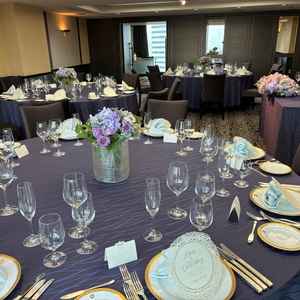 披露宴会場とコーディネート。