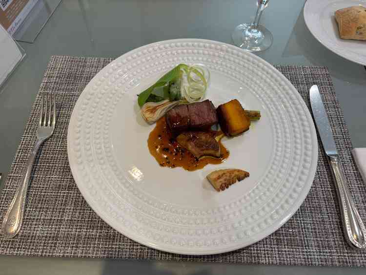 見学当日の試食 ロッシーニ