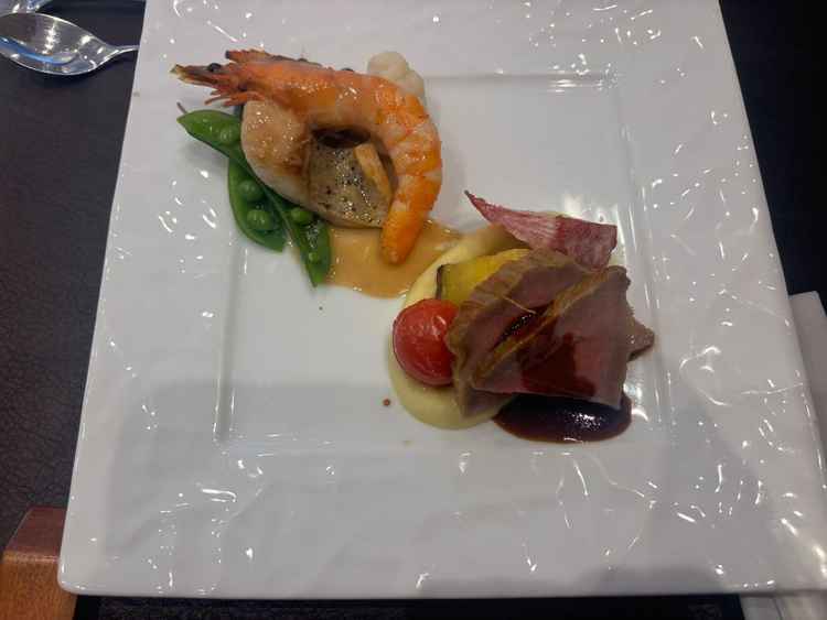 試食の際のメイン料理の写真。とてもおいしかったです。