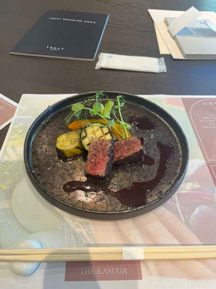 試食させていただいたステーキの写真です。