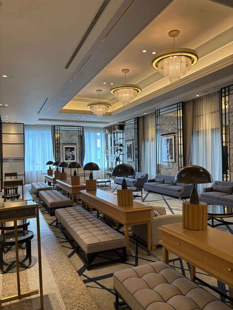 披露宴の待合室が綺麗でよかった