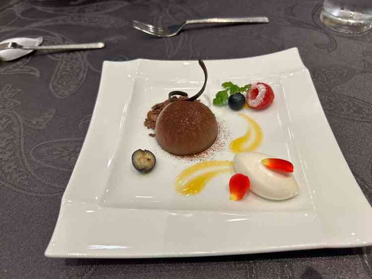 試食でいただいたデザートです。おいしかったです