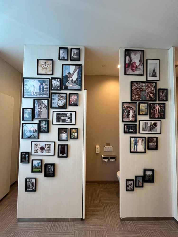 飾り付けができるお手洗い