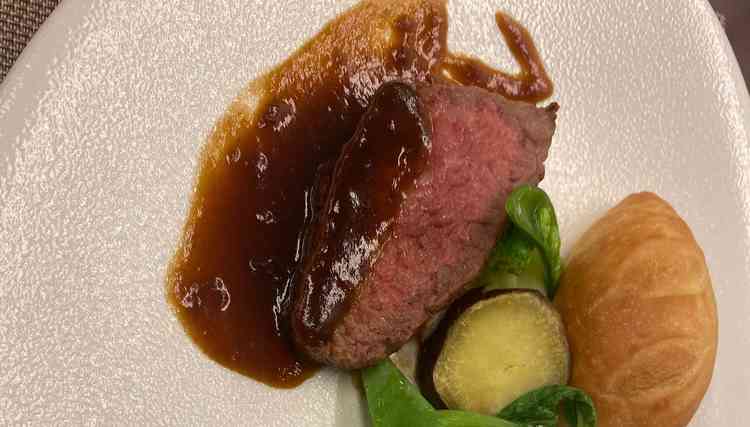 試食のお肉