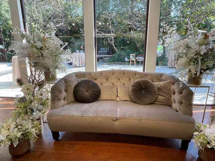 ガーデンが見える披露宴会場