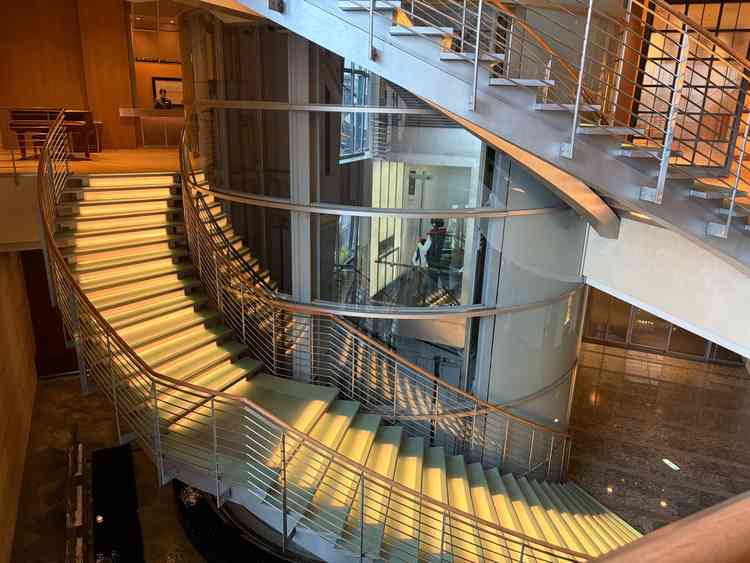 螺旋階段で写真が撮れるそうです。