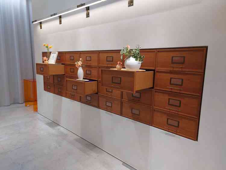 披露宴会場前待機スペースの装飾