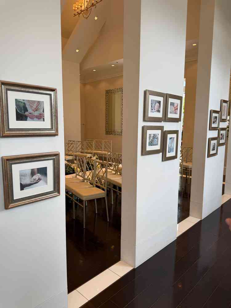 チャペル横のヒストリーコーナーがとても気に入りました。