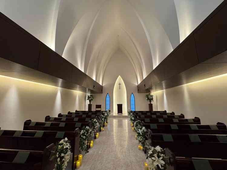 挙式内の写真です。