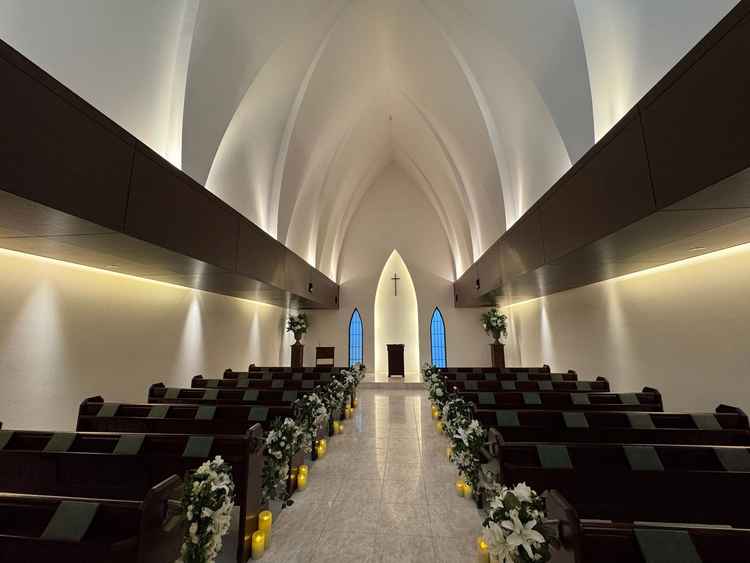 挙式内の写真です。