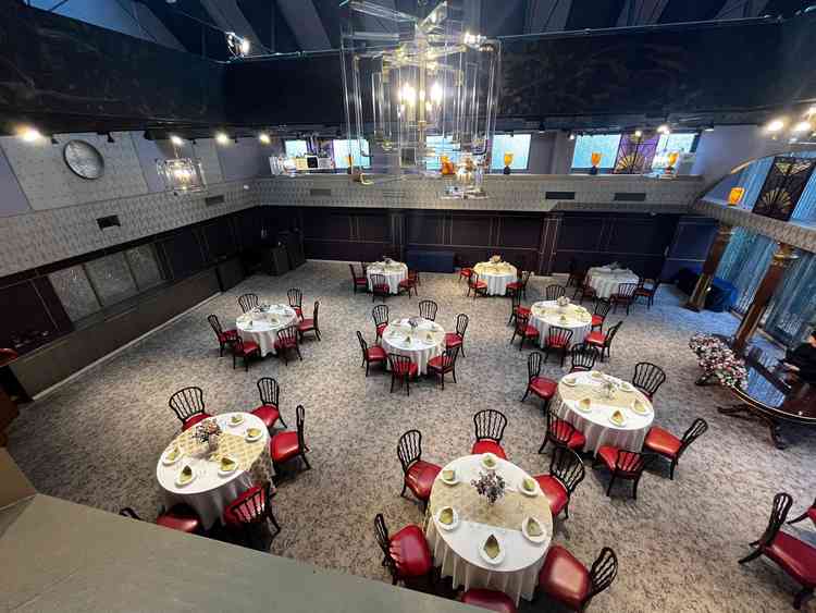 披露宴会場の見学写真。乃木坂倶楽部