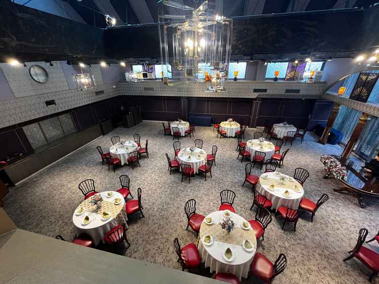 披露宴会場の見学写真。乃木坂倶楽部