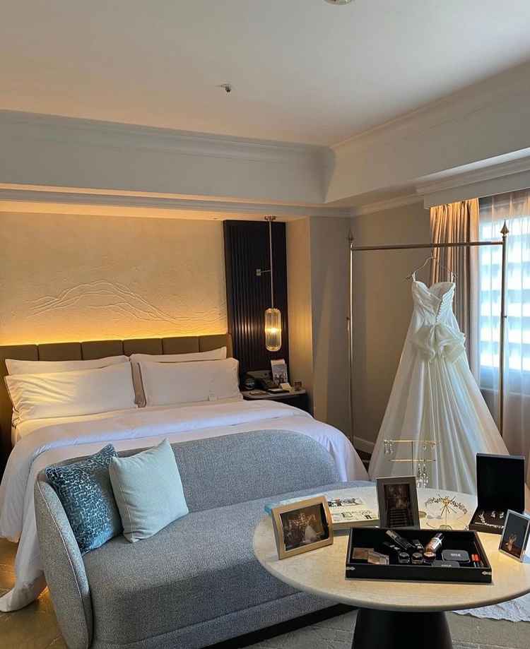 お部屋がお支度部屋になるそう。