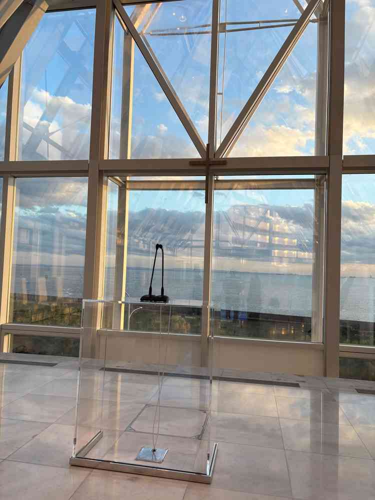 オーシャンビューの方のチャペルです。海が綺麗でとても良かったです