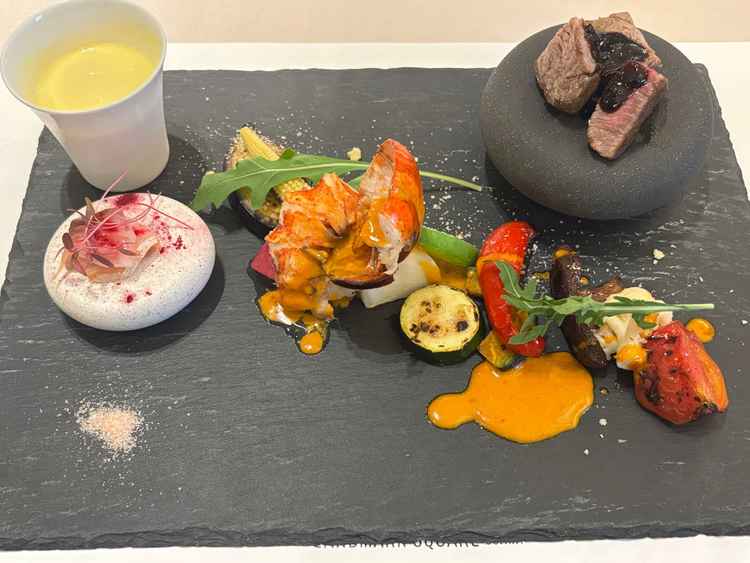 当日出されたワンプレート。野菜にこだわりを持っているのを感じられた。