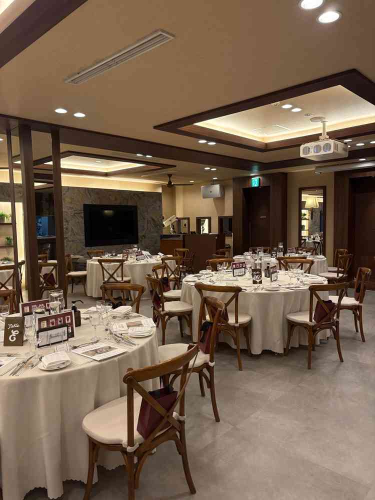 披露宴会場です