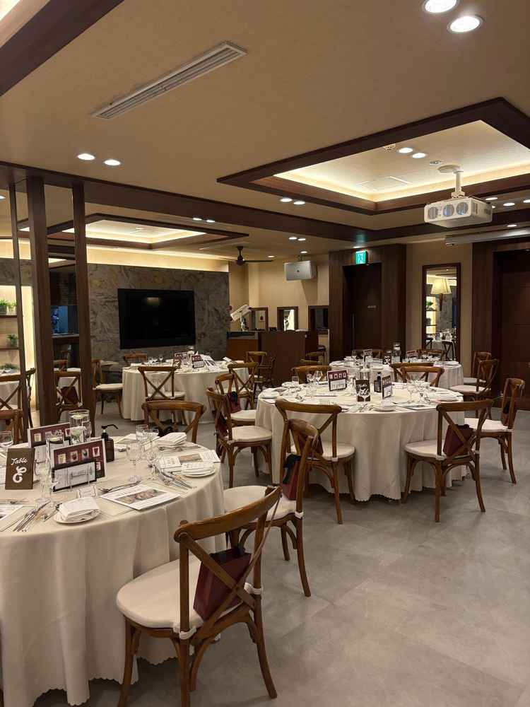 披露宴会場です