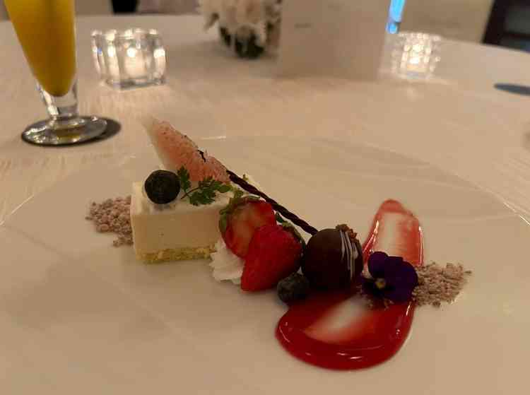 デザートがとても綺麗だった