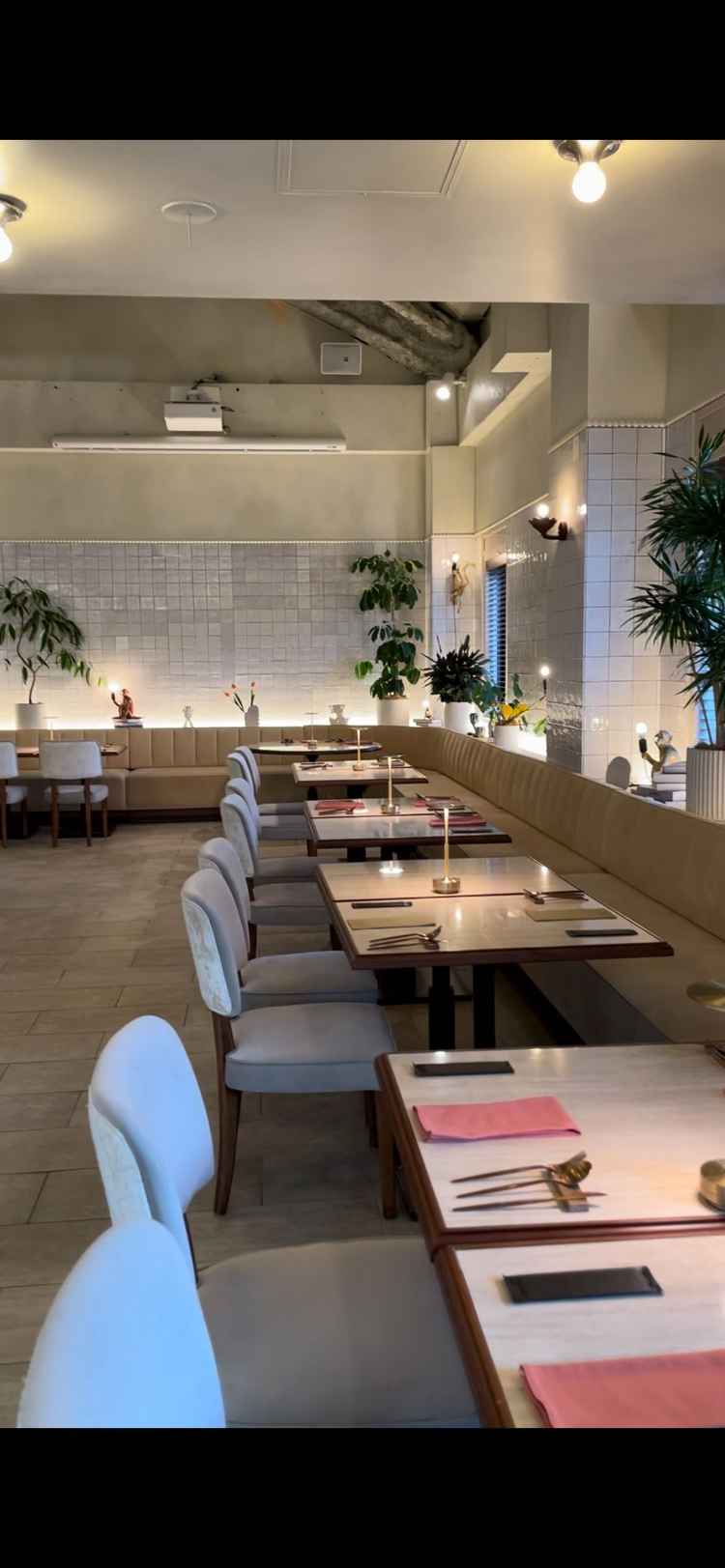 新郎新婦席から見た眺望