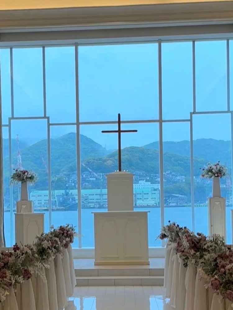 景色を一望できるチャペルで、眺めがとても綺麗でした。