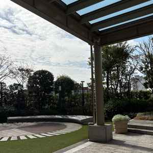 チャペル横の広場（フラワーシャワー場所）