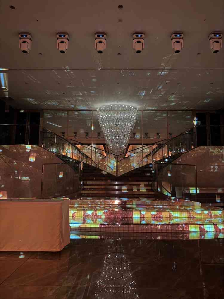 プロジェクションマッピングの様子