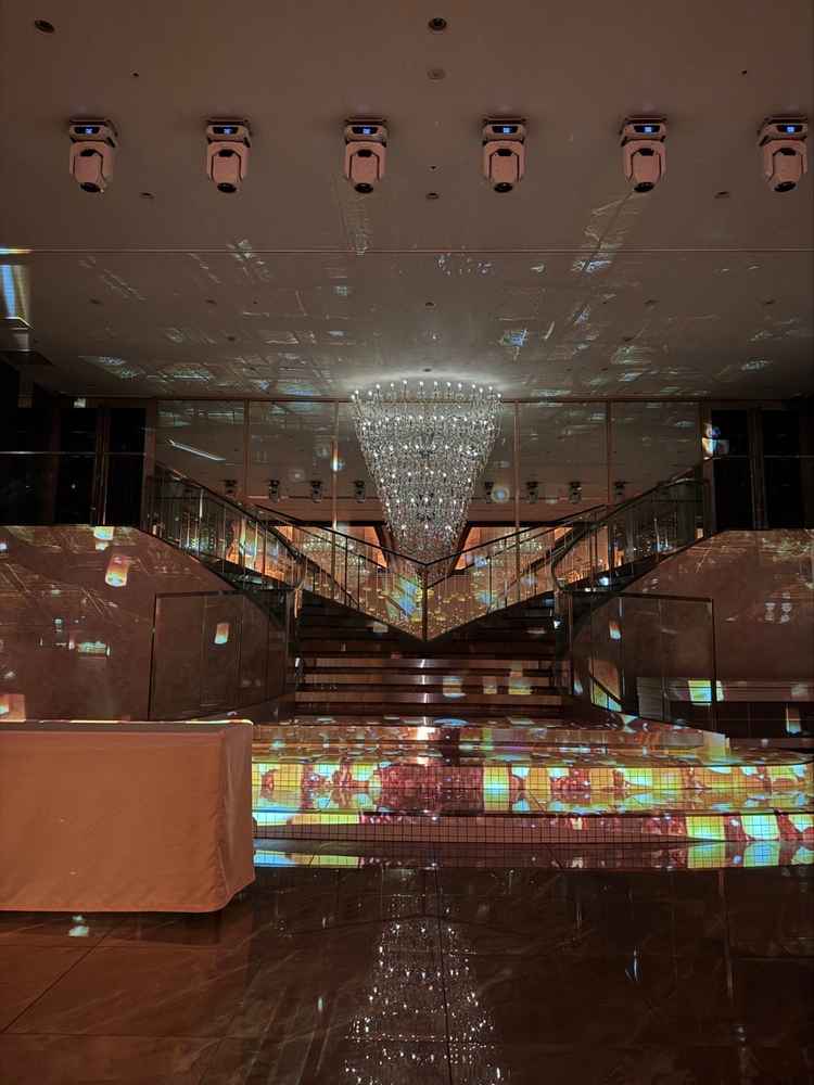 プロジェクションマッピングの様子