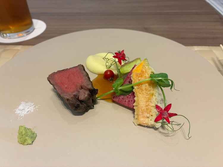 試食させていただいた料理です。見た目も綺麗でおいしかったです。