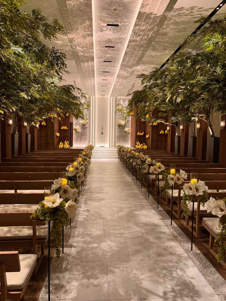 挙式会場、雰囲気好きだった