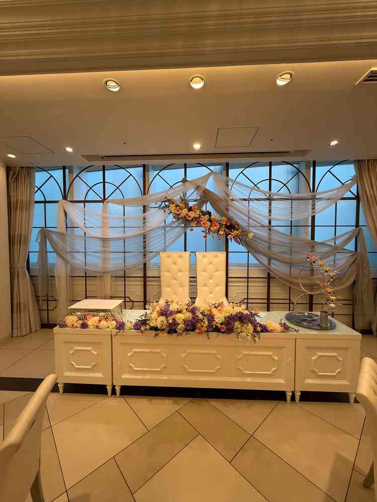 飾りも素敵で、ゲストとの距離感も非常に理想的でした。