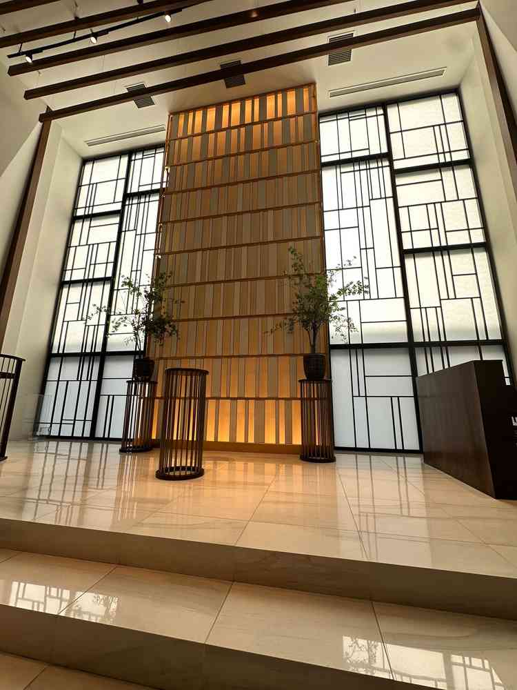 挙式会場は綺麗でした。