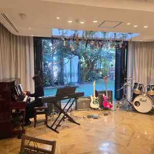 披露宴会場から見たガーデン