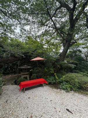 お庭があり和装にとても映えそうだなと思った。2階から餅まきなどもできる。