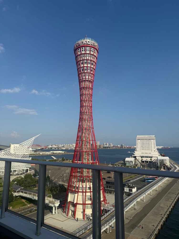 ポートタワーが綺麗に見えました
