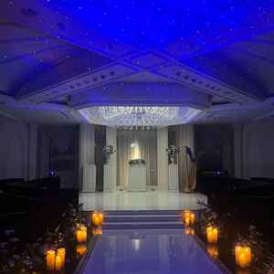 星空の演出をしてくださり、プラネタリウムのようで綺麗だった。