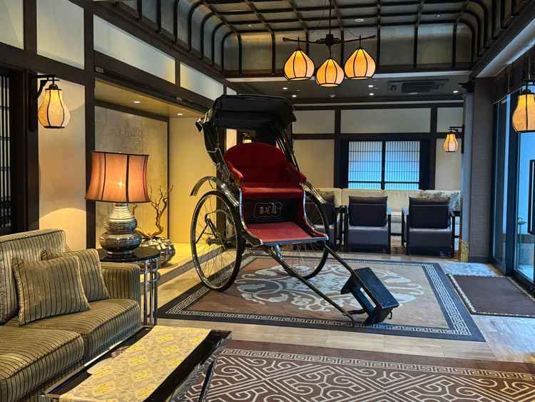 人力車で入場する演出も可能とのことで驚きました。