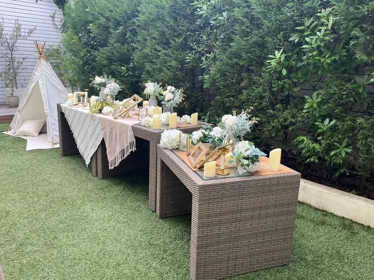 披露宴のガーデンです。